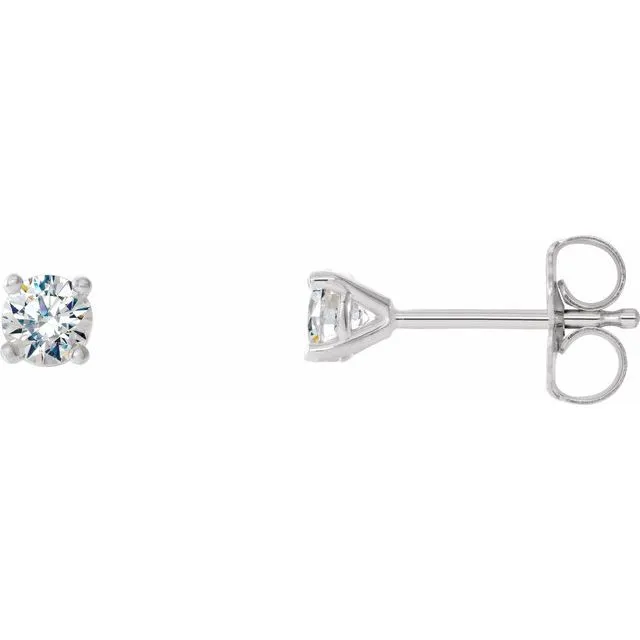 Earrings TreasureFineJewelers 14K White 14 CTW Diamond 4Prong CocktailStyle Earrings Earrings TreasureFineJewelers 14K White 14 CTW Diamond 4Prong CocktailStyle Earrings