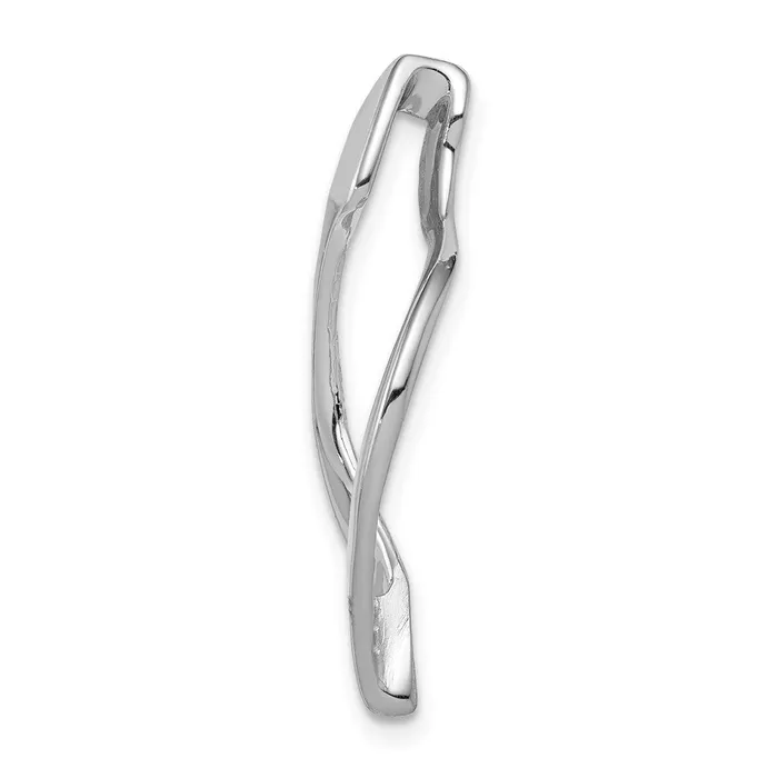 Earrings TreasureFineJewelers 14k White Gold Fits up to 8mm Regular 10mm Fancy Reversible Omega Slide