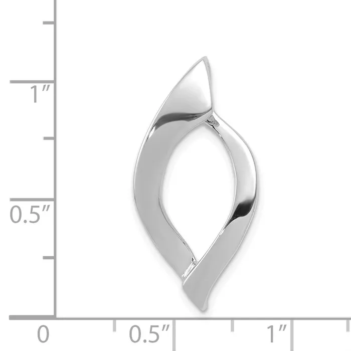 Earrings TreasureFineJewelers 14k White Gold Fits up to 8mm Regular 10mm Fancy Reversible Omega Slide