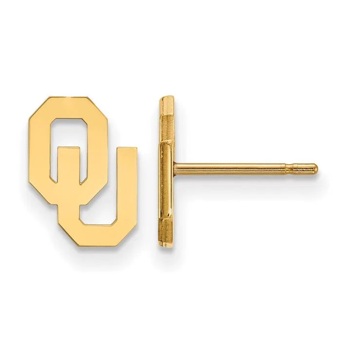 Earrings TreasureFineJewelers 14K Yellow Gold University of Oklahoma XS Post Earrings Earrings TreasureFineJewelers 14K Yellow Gold University of Oklahoma XS Post Earrings