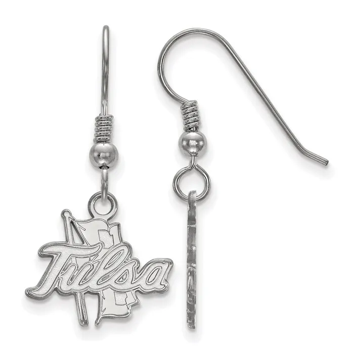 Earrings TreasureFineJewelers Sterling Silver Rhodiumplated University of Tulsa Small Dangle Wire Earrings Earrings TreasureFineJewelers Sterling Silver Rhodiumplated University of Tulsa Small Dangle Wire Earrings