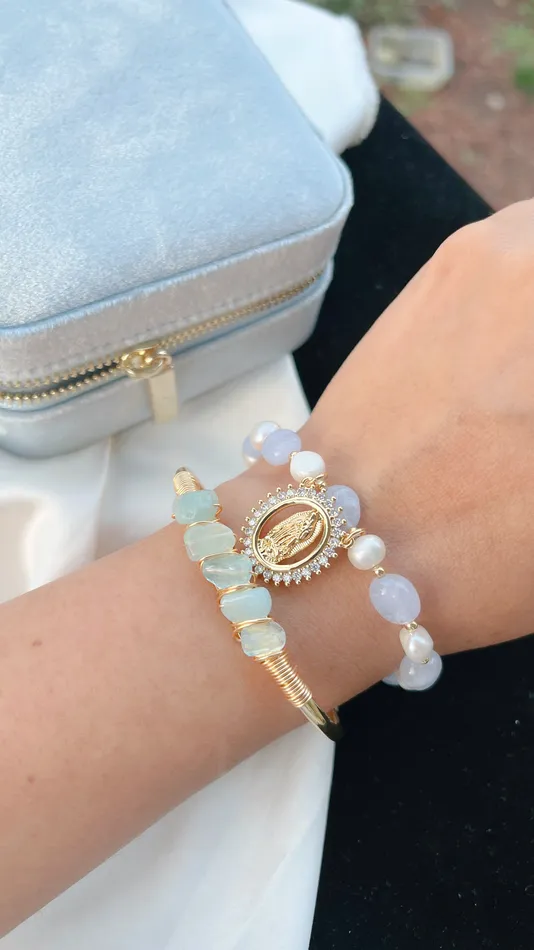 MP Jewelry Bracelets Blue Aquamarine Mary Bracelet