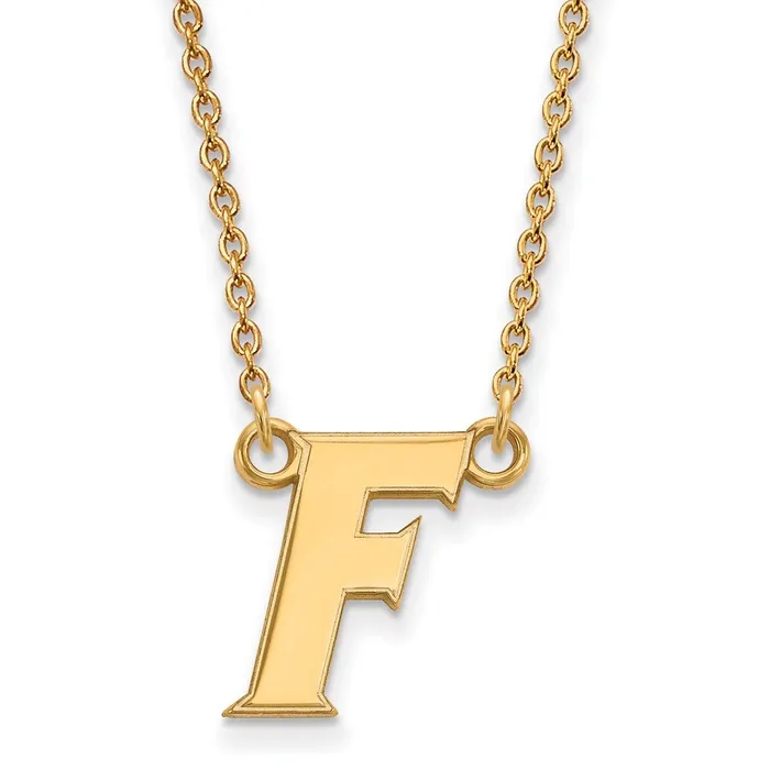 Necklaces 10k Gold University of Florida Letter F Small Pendant 18 inch Necklace TreasureFineJewelers Necklaces 10k Gold University of Florida Letter F Small Pendant 18 inch Necklace TreasureFineJewelers