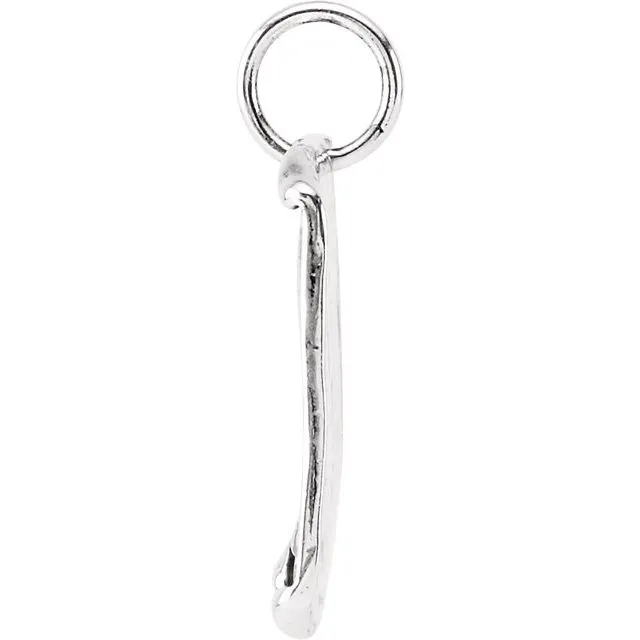 Necklaces 14K White Gold Initial B VintageInspired Pendant TreasureFineJewelers
