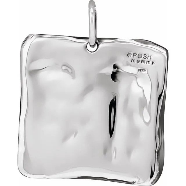 Necklaces 14K White Gold Initial B VintageInspired Pendant TreasureFineJewelers