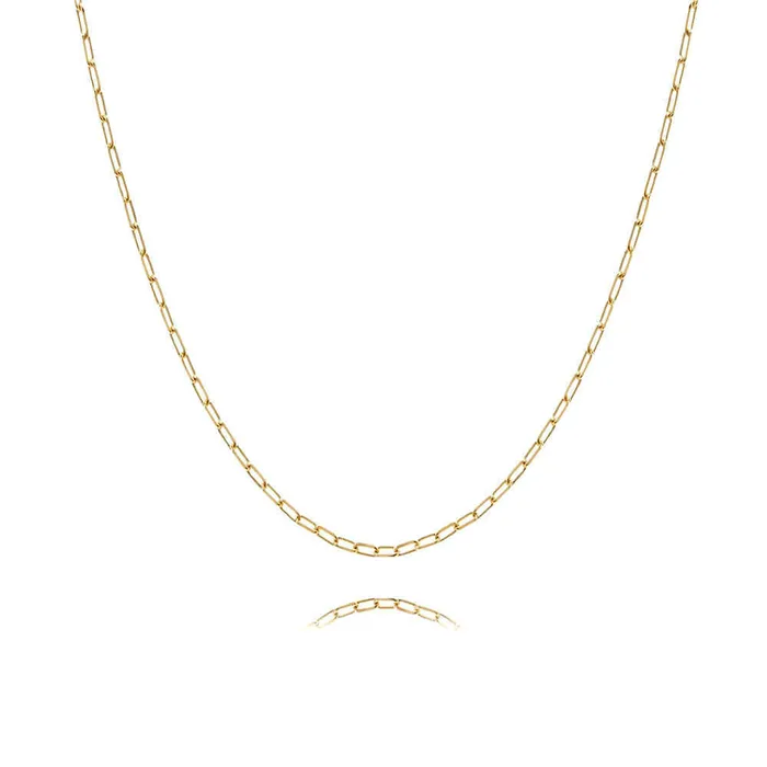 Necklaces 18K Gold Plated NoTarnish Medicalgrade Titanium Chain Necklace Bracelet Trendolla Jewelry Necklaces 18K Gold Plated NoTarnish Medicalgrade Titanium Chain Necklace Bracelet Trendolla Jewelry