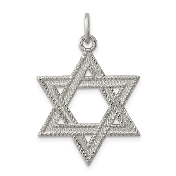 Necklaces Sterling Silver Star of David Charm TreasureFineJewelers