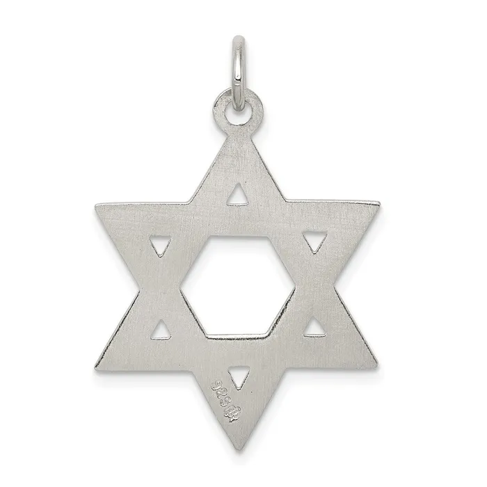 Necklaces Sterling Silver Star of David Charm TreasureFineJewelers