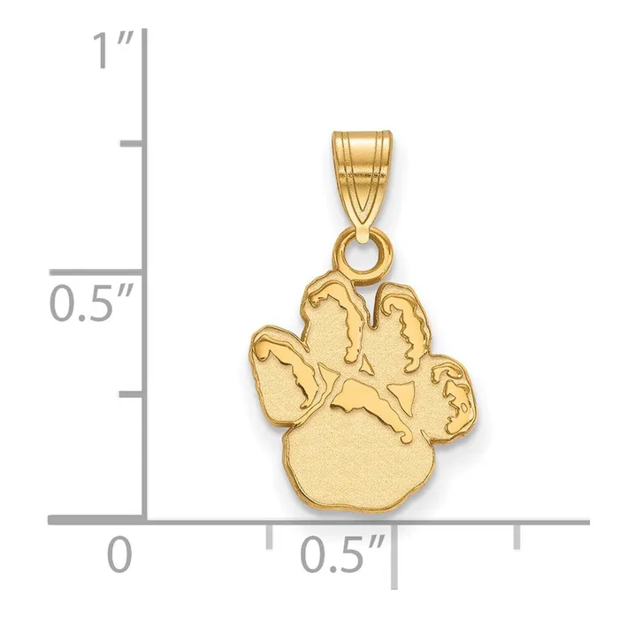 Necklaces TreasureFineJewelers 14k Gold University of Pittsburgh Panther Paw Small Pendant