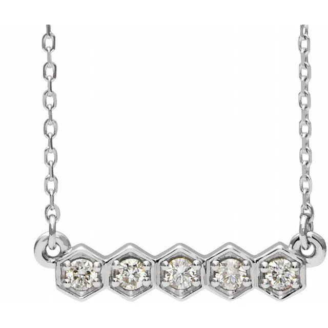 Necklaces TreasureFineJewelers 14K White Gold 15 CTW Natural Diamond Bar 1618 Necklace Necklaces TreasureFineJewelers 14K White Gold 15 CTW Natural Diamond Bar 1618 Necklace