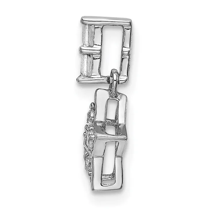 Necklaces TreasureFineJewelers 14k White Gold Diamond Star Pendant