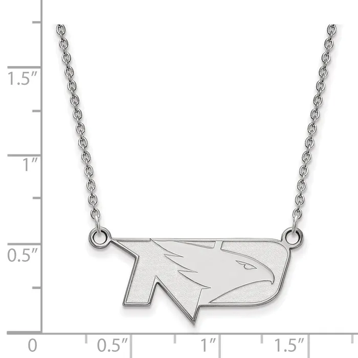 Necklaces TreasureFineJewelers 14K White Gold University of North Dakota Small Pendant with Necklace