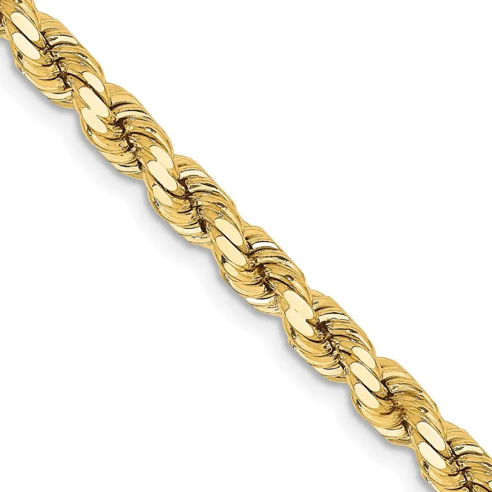 Necklaces TreasureFineJewelers Leslies 14K 425mm DiamondCut Rope Chain Necklaces TreasureFineJewelers Leslies 14K 425mm DiamondCut Rope Chain