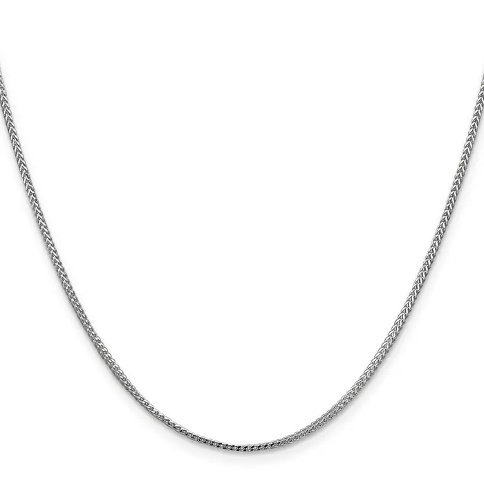 Necklaces TreasureFineJewelers Leslies 14K White Gold 11mm Franco Chain
