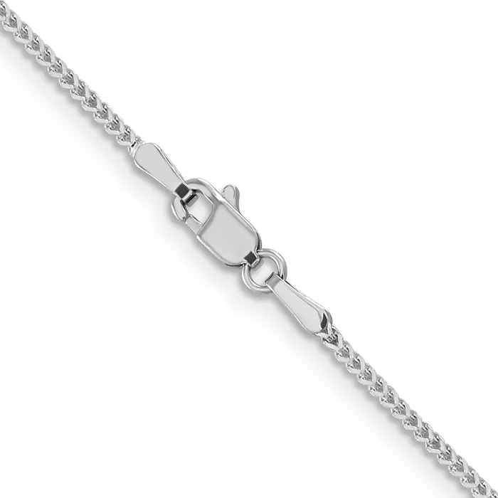 Necklaces TreasureFineJewelers Leslies 14K White Gold 11mm Franco Chain