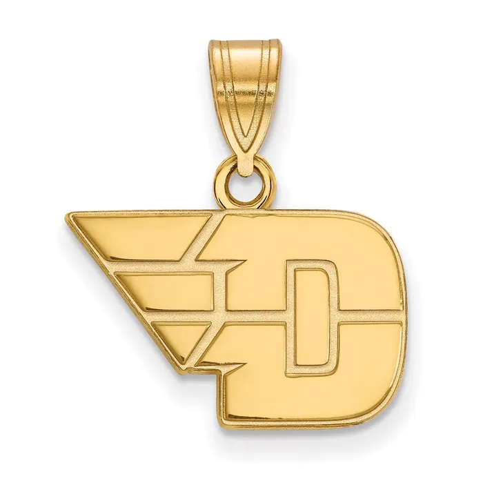 Necklaces TreasureFineJewelers Sterling Silver Goldplated University of Dayton Small Pendant Necklaces TreasureFineJewelers Sterling Silver Goldplated University of Dayton Small Pendant