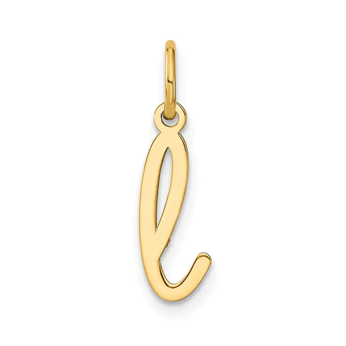 Necklaces TreasureFineJewelers Sterling Silver Rhodiumplated Lower case Letter L Initial Charm Necklaces TreasureFineJewelers Sterling Silver Rhodiumplated Lower case Letter L Initial Charm