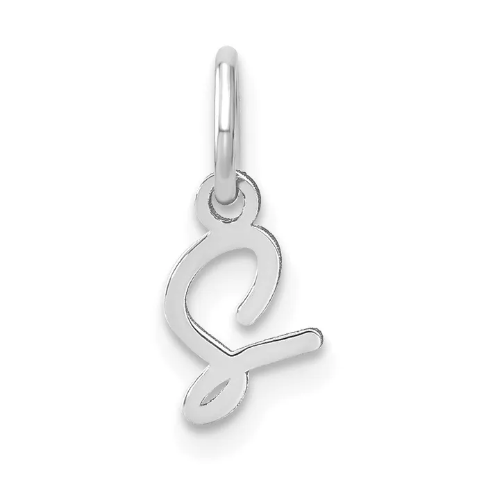Necklaces TreasureFineJewelers Sterling Silver Rhodiumplated Upper case Letter S Initial Charm Necklaces TreasureFineJewelers Sterling Silver Rhodiumplated Upper case Letter S Initial Charm