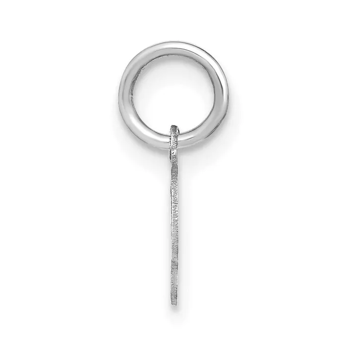 Necklaces TreasureFineJewelers Sterling Silver Rhodiumplated Upper case Letter S Initial Charm