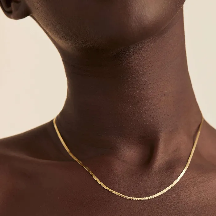 Necklaces Trendolla Jewelry NoTarnish Medical Grade Titanium Round Ball Chain Necklace