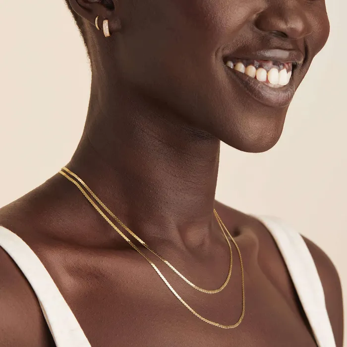 Necklaces Trendolla Jewelry NoTarnish Medical Grade Titanium Round Ball Chain Necklace