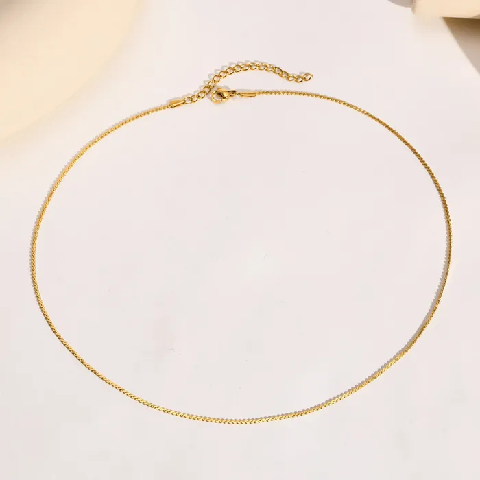 Necklaces Trendolla Jewelry NoTarnish Medical Grade Titanium Round Ball Chain Necklace