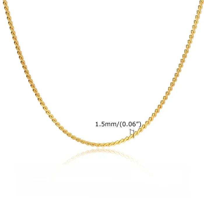 Necklaces Trendolla Jewelry NoTarnish Medical Grade Titanium Round Ball Chain Necklace
