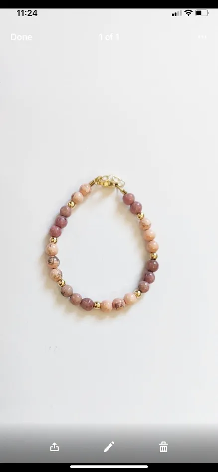 Perfect Piercing Marble pink and rose beaded bracelet Bracelets