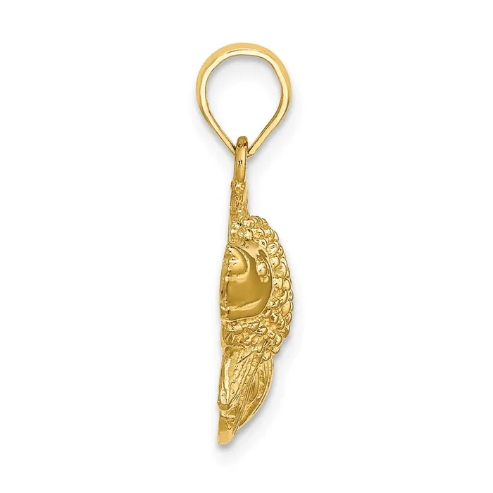 PreStyled Sets 14K White Gold Textured Gold Fish Charm TreasureFineJewelers