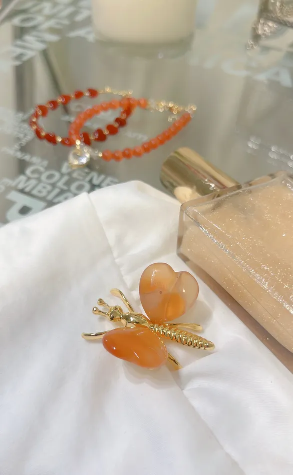 PreStyled Sets MP Jewelry Carnelian Gold Bug Decor PreStyled Sets MP Jewelry Carnelian Gold Bug Decor