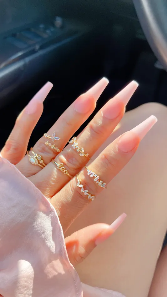 PreStyled Sets Morena and Proud Gold Zodiac Rings