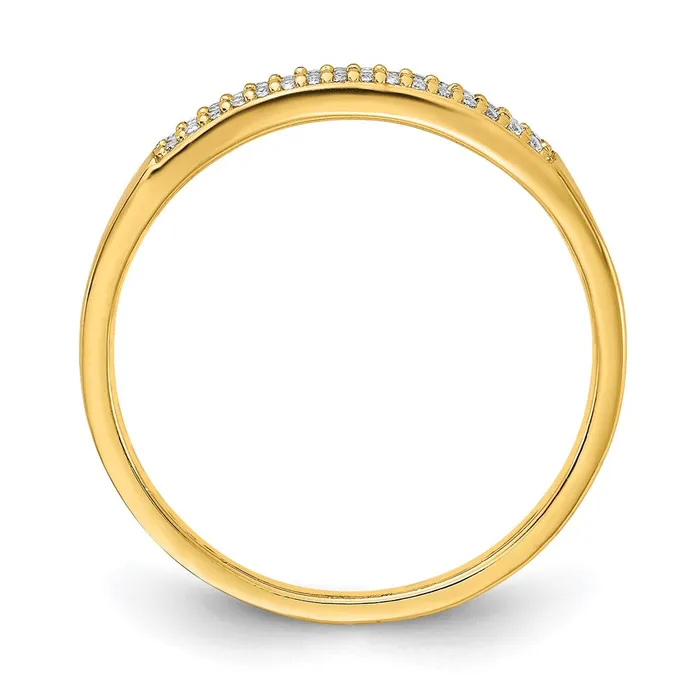 Prizma Sterling Silver Goldtone 14K Flash Goldplated Colorful Baguette and White CZ Ring TreasureFineJewelers Rings