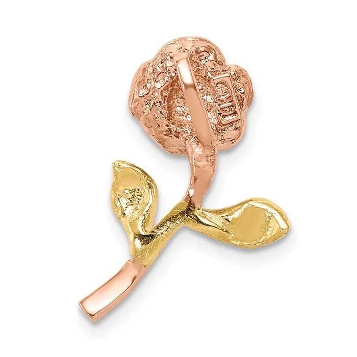 Rings 14K Twotone Rose Chain Slide TreasureFineJewelers