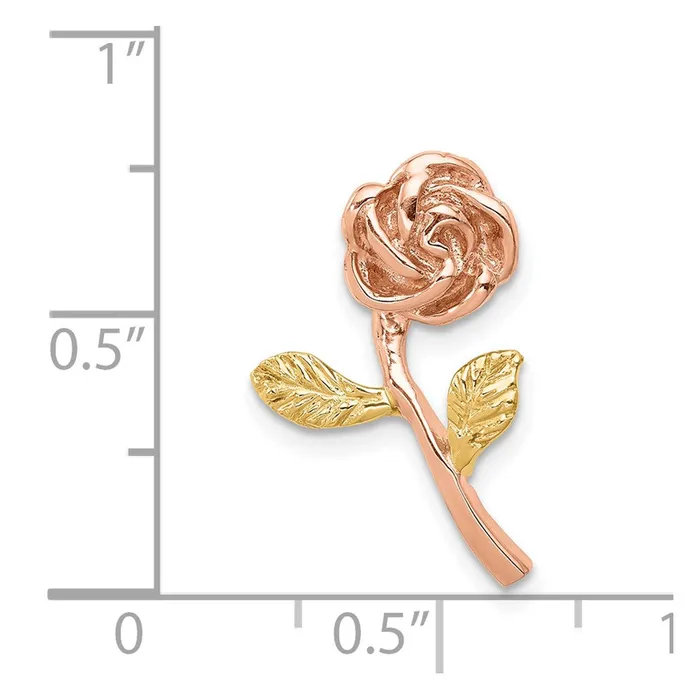 Rings 14K Twotone Rose Chain Slide TreasureFineJewelers