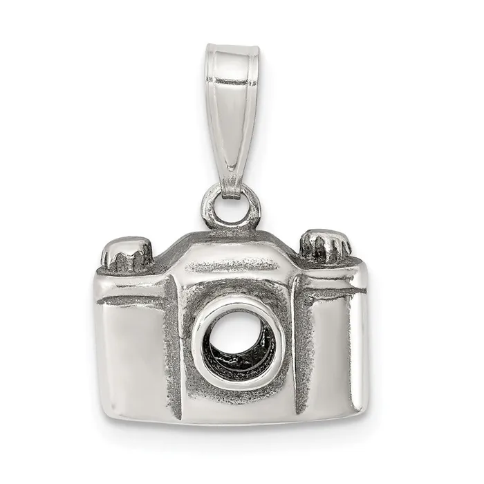 Rings Sterling Silver Antiqued Camera Charm TreasureFineJewelers