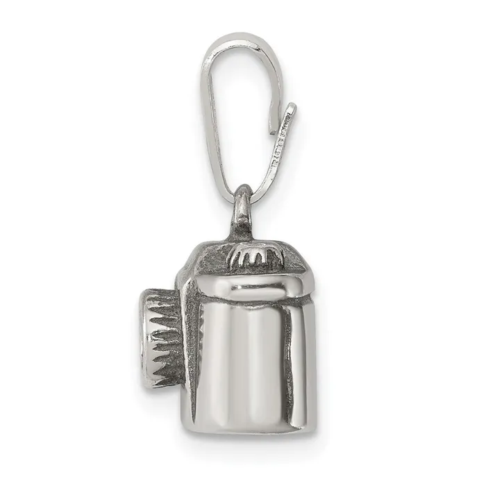 Rings Sterling Silver Antiqued Camera Charm TreasureFineJewelers