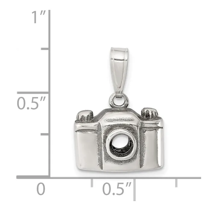 Rings Sterling Silver Antiqued Camera Charm TreasureFineJewelers