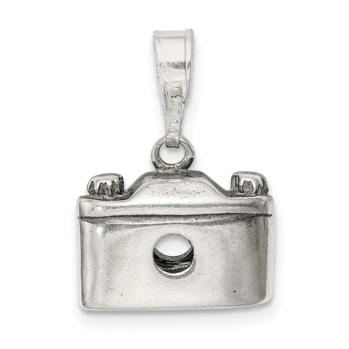 Rings Sterling Silver Antiqued Camera Charm TreasureFineJewelers