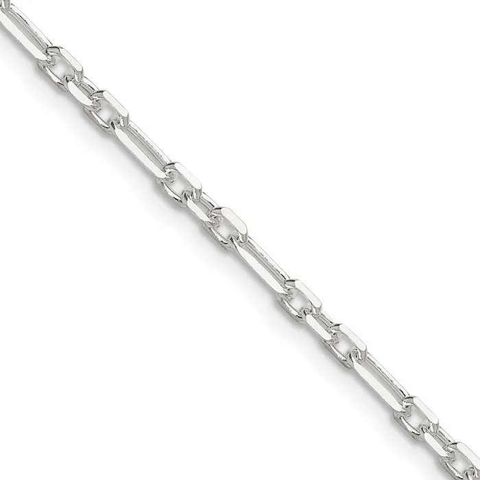 Rings Sterling Silver Dimondcut 3mm 3 Short Plus 1 Long Cable Link Chain TreasureFineJewelers Rings Sterling Silver Dimondcut 3mm 3 Short Plus 1 Long Cable Link Chain TreasureFineJewelers