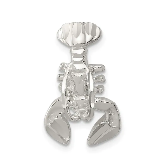 Rings Sterling Silver Lobster Chain Slide Charm TreasureFineJewelers