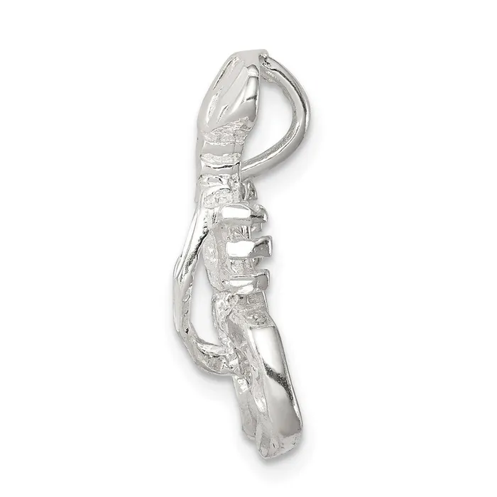 Rings Sterling Silver Lobster Chain Slide Charm TreasureFineJewelers