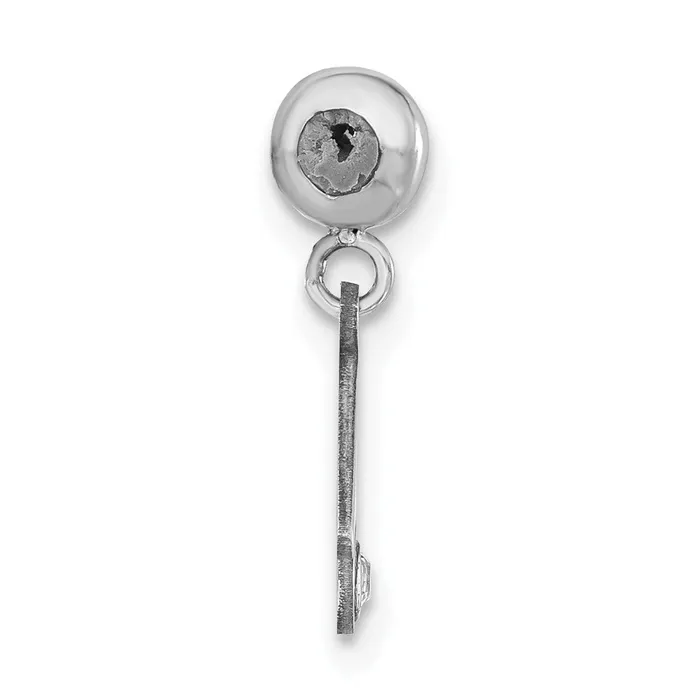 Rings Sterling Silver Rhodiumplated MeMi Letter A w Swarovski Crystal Charm TreasureFineJewelers