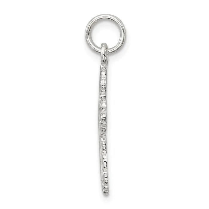 Rings TreasureFineJewelers Sterling Silver Cross Charm