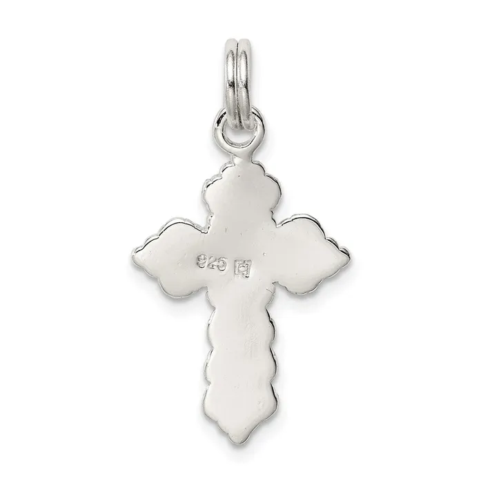 Rings TreasureFineJewelers Sterling Silver Cross Charm