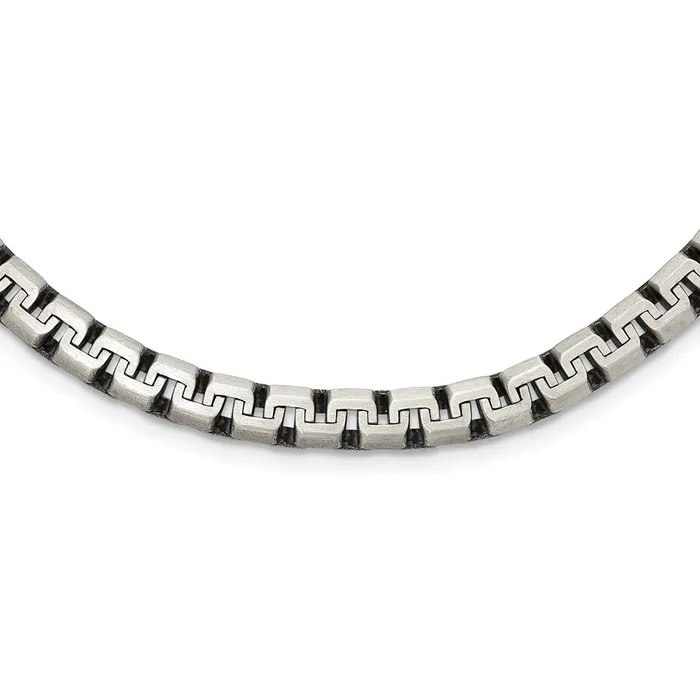 Rings TreasureFineJewelers Sterling Silver Fancy Antiqued Brushed Chain