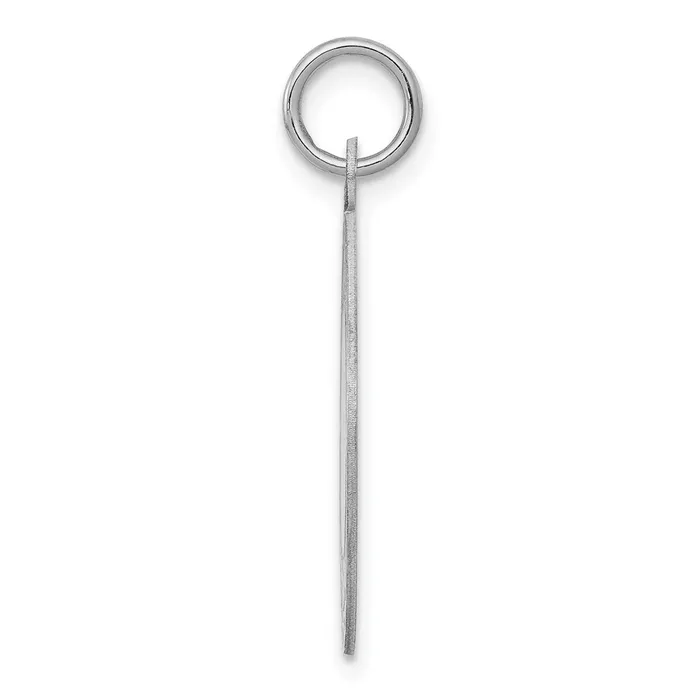 Rings TreasureFineJewelers Sterling Silver Rhodiumplated Happy Birthday Disc Charm