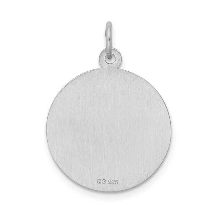 Rings TreasureFineJewelers Sterling Silver Rhodiumplated Happy Birthday Disc Charm