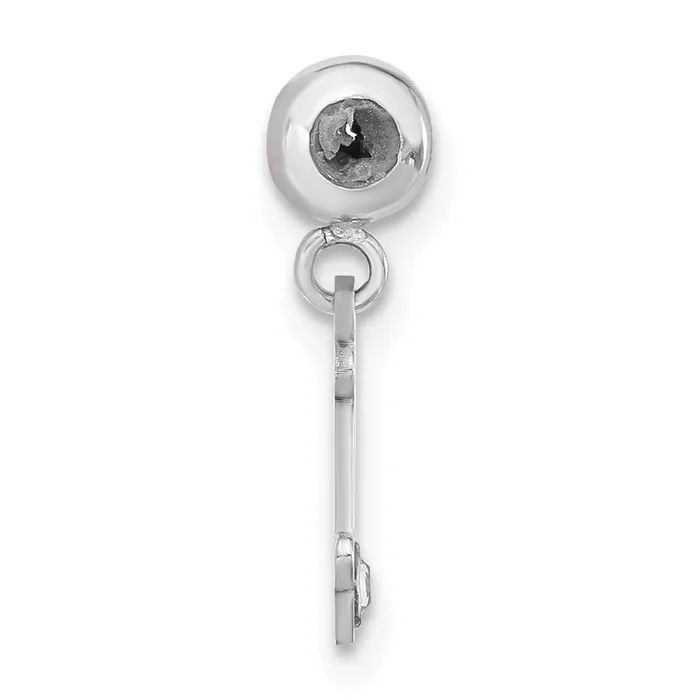 Rings TreasureFineJewelers Sterling Silver Rhodiumplated MeMi Letter I wSwarovski Crystal Charm