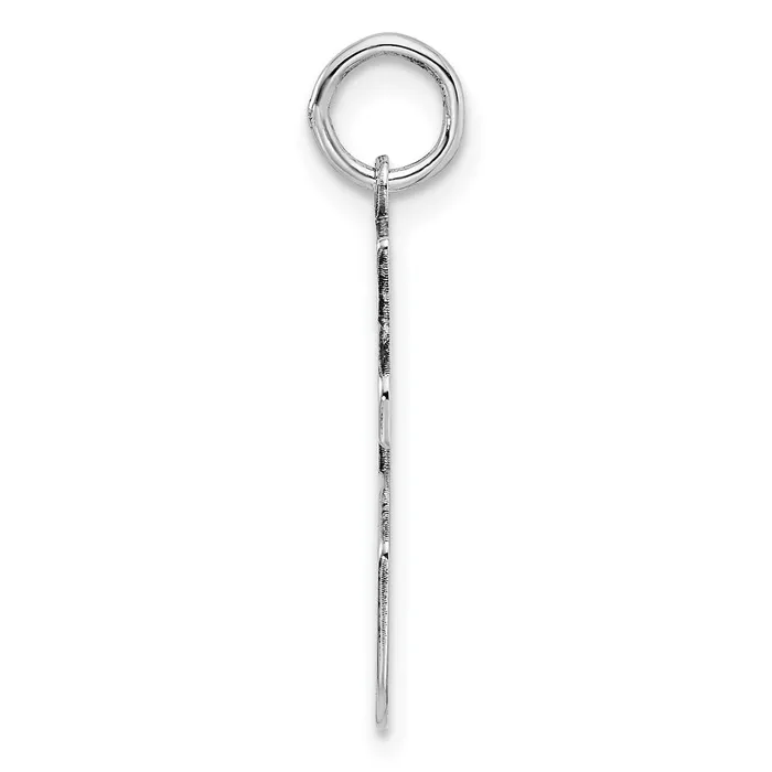 Rings TreasureFineJewelers SterlingSilver Rhodiumplated Polished Number 36 Charm
