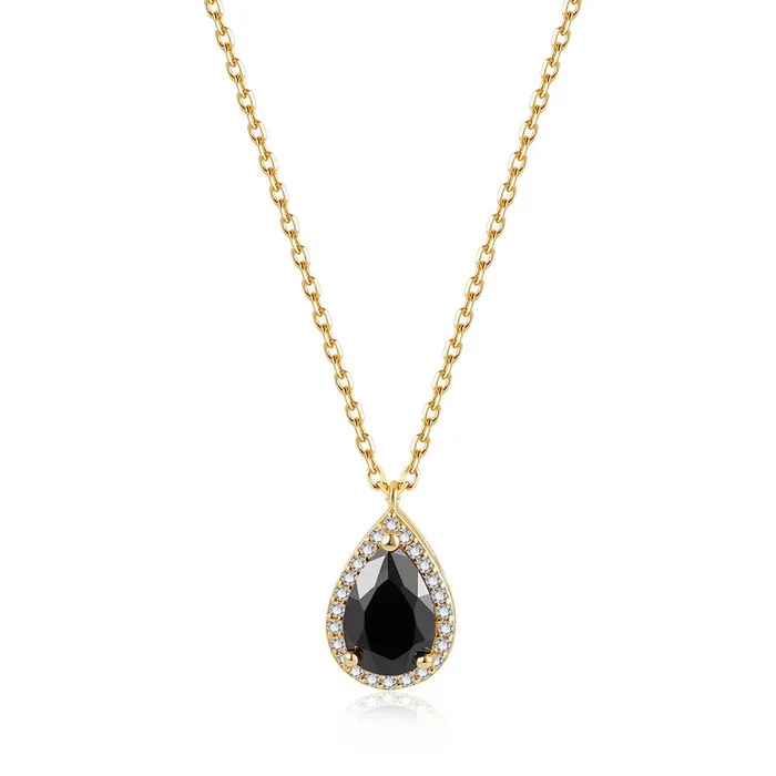Rings Trendolla Jewelry 925 Silver Rindrop Gemstone Adjustable Chain Ring Set